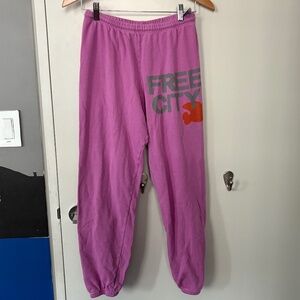 Free City Pink Sweatpants Size Small